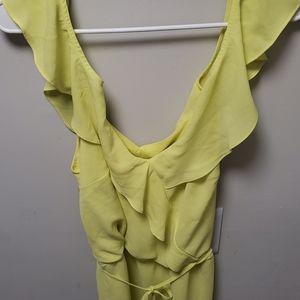 Oasis | Neon | Ruffle Asymmetrical Dress